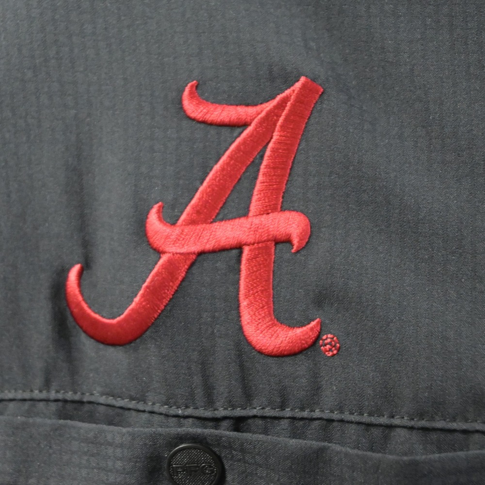 Columbia PFG Fishing Shirt Men XLT NEW Regular Black Alabama Crimson Tide XT7417 - Picture 5 of 16